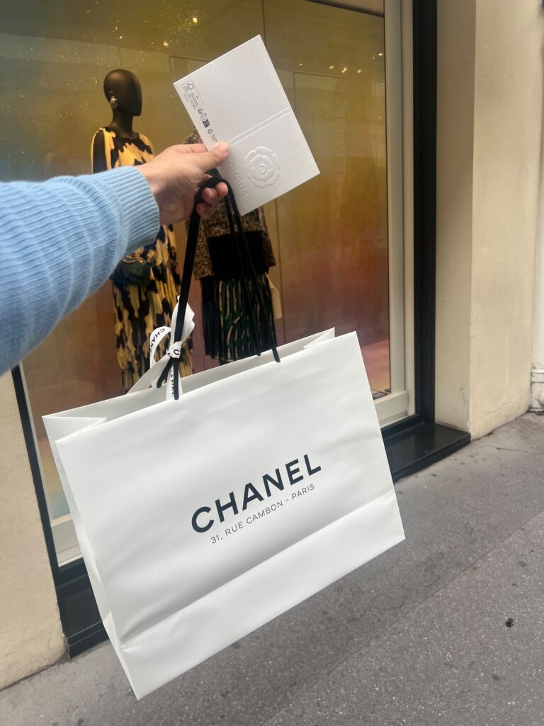 Chanel personal shopper Paris